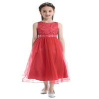 _ / čipkasta haljina sa šljokicama za djevojčice, vjenčanica s cvjetnim uzorkom za djeveruše, 2-koralj 16
