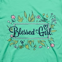 Majica blagoslovljene djevojke Upravljena u ljubavi cvjetna- metvica- x-velika