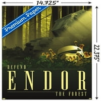 Zidni plakat Russella šetača Ratovi zvijezda: Endor-vidi šumu, 14.725 22.375