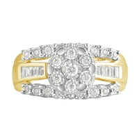 Arista Carat T.W Dijamantni čudo ploča 10k Zaručnički prsten žutog zlata