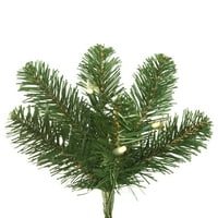 Umjetno božićno drvce od 4,5 ' inča, širokokutni pojedinačni oblik, Topla bijela LED svjetla