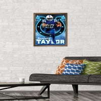 Indianapolis Colts - plakat Jonathan Taylor Wall, 14.725 22.375 uokviren