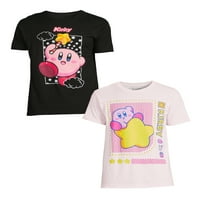 Grafičke majice Kirbyja i Big Men-a s kratkim rukavima, 2-paketom, veličinama S-3xl