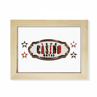 Crno-crveni casino znak s uzorkom stolni fotookvir umjetničko djelo slikarstvo slika