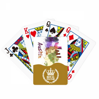 Austin America Grad akvarel Kraljevski Flash poker kartaška igra