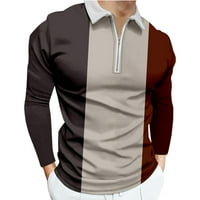 Muške košulje A-liste, košulje s dugim rukavima za muškarce, ležerni pulover s ovratnikom i 3 A-liste, bluza s patentnim zatvaračem