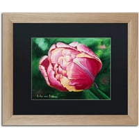 Zaštitni znak likovna umjetnost cvjetna matirana uokvirena umjetnost 'mama mia tulip' Lily van Bienen