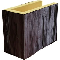 Ekena Millwork 8 H 8 D 48 W Riverwood Fau Wood Kamin Mantel Kit W Alamo Corbels, Premium Cherry
