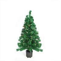 3 ' unaprijed osvijetljeno, optičko umjetno božićno drvce koje mijenja boju