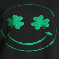 Sveti Patrick's Day Smiley Paddy Juniors Grafički pulover, veličine XS-3xl