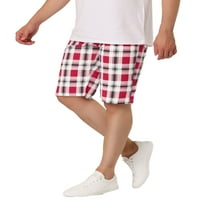 Jedinstvene ponude muške kratke hlače Summer Plead Slim Fit Provjereni uzorak Kratke hlače
