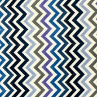 Shason Textile 60 yd poliesterska fleece Chevron šivanje i zanatska tkanina, plava, siva i bijela