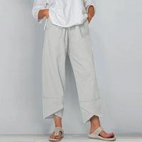 Ženske sportske kratke hlače s visokim strukom, džepovima i vezicama, kratke hlače aktivnog kroja, ženske jednobojne hlače od pamuka