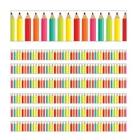 108410-svijetle olovke s ravnim rubovima za klasu PC-8, višebojne od 6