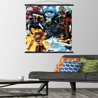 Marvel Comics - X - men- Zidni plakat-kolaž sa drvenom magnetne okvirom, 22.37534