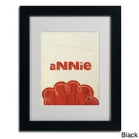 Zaštitni znak likovna umjetnost Annie Matted Framed Canvas Art od Megan Romo