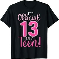 Ženske majice za 13. rođendan za djevojčice Tinejdžerska rođendanska majica poklon večernje majice s okruglim vratom majica