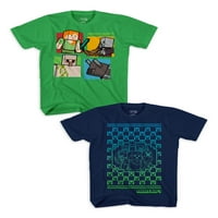 Minecraft Boys Grafičke majice, veličine 4-18