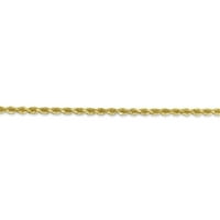 Ručno izrađeni lanac od žutog zlata s dijamantnim rezom od prirodnog karatnog zlata