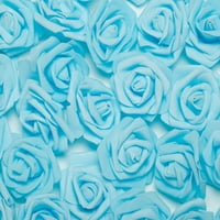 50 pjenastih lažnih ruža lažni cvijet vjenčani svadbeni buket dekor za zabavu