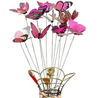 Set Imitacija leptira za ukrašavanje cvjetnih posuda u vrtu na otvorenom