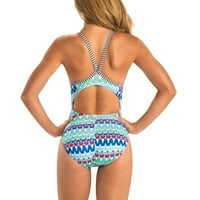 Ženski kupaći kostim s V-izrez na leđima Dolfin Uglies, boja pjenušav, veličine 30