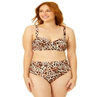 Oblikovani bikini kupaći kostim za žene u odnosu na žene s printom geparda