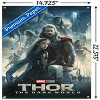 Marvel Thor: The Dark World - Grupne zidni plakat na jednom listu s gumbima, 14.725 22.375