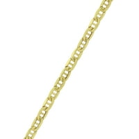 Sjajne fine nakit 10k lanana narukvica žutog zlata, 8,5
