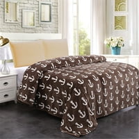 Meka plišana runa pokrivač za kauč za krevet, uzorak ljepote tiskana kraljica veličina 90 x90