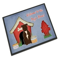 Kolekcija kućica za pse za Staffordshire bull terijera čokoladna prostirka na vratima
