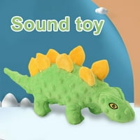 Igračka za žvakanje za pse Shulemin, crtani dinosaur koji ublažava dosadu, bezopasni Slatki mekani plišani pas, Škripave igračke