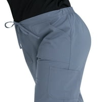 Ženske ribarske hlače s elastičnim vezicama s četiri džepa od 901 do 080