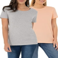 Ženska majica s kratkim rukavima s okruglim vratom, Kompletna majica s kratkim rukavima, Kompletna majica s kratkim rukavima, Kompletna
