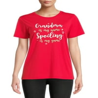 Svečana ženska grafička majica koja uništava raspoloženje za Božić