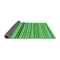 Moderni pravokutni apstraktni sagovi u smaragdno zelenoj boji za prostore tvrtke, 7' 10'