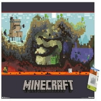 Zidni poster sa svijetom Minecrafta, 14.725 22.375