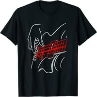 Majica za akustičnu gitaru gitarista, basista, glazbenika, poklon majica