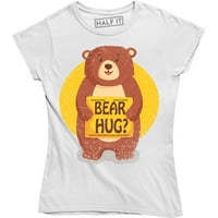 Flip medvjed grizli-smiješni zagrljaj medvjeda, šaljiva smiješna Ženska majica