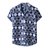 Bluze, košulje za muškarce, pulover, bluza s vratom na plaži s ovratnikom na kopčanje, udobne casual majice kratkih rukava Plus veličine