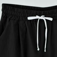 Ženske kratke hlače u prodaji, ženske ljetne Pamučne lanene hlače Plus Size s printom pet točaka, Ležerne hlače