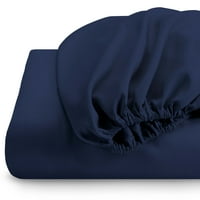 Set plahti + jastučnica, Mikrovlakana, otporno na bore, a-list, Mornarsko plava