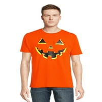 Muški Halloween Jack-O'-Lantern Graphic Tee, jesen majica s kratkim rukavima od puta do slavlja, veličina S-3xl