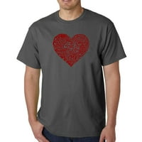 Muška majica u stilu pop Art-srce u stilu zemlje