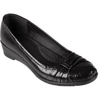 Brinley Co Womens fau kožna patent loafer