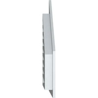 Ekena Millwork 18 W 34 H HOLL vrhunac gornjeg lijevog tona: Funkcionalan, PVC Gable Bent W 1 4 Flat Trim okvir