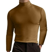 Muške majice jesen-zima jednobojni gornji dio dolčevita bluza dugih rukava Majice za muškarce