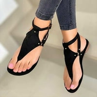 Rasprodaja ljetnih sandala; ženske ravne sandale s otvorenim prstima; ženske sandale za plažu; japanke s remenom i kopčom; cipele
