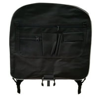 Komplet Crnog školskog ruksaka i torbice s olovkom u donjem dijelu