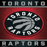 Toronto Raptors - plakat s logotipom na zidu, 22.375 34